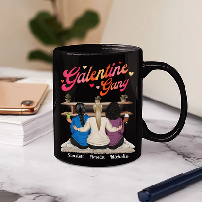 Sisterhood Bestie Galentine Gang Girl Party - Personalized Mug