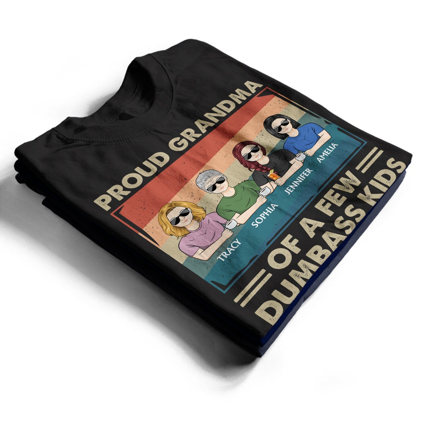 Proud Mother Of A Few Kid & Adult - Funny Gift For Mom, Mother, Grandma - Personalized T Shirt