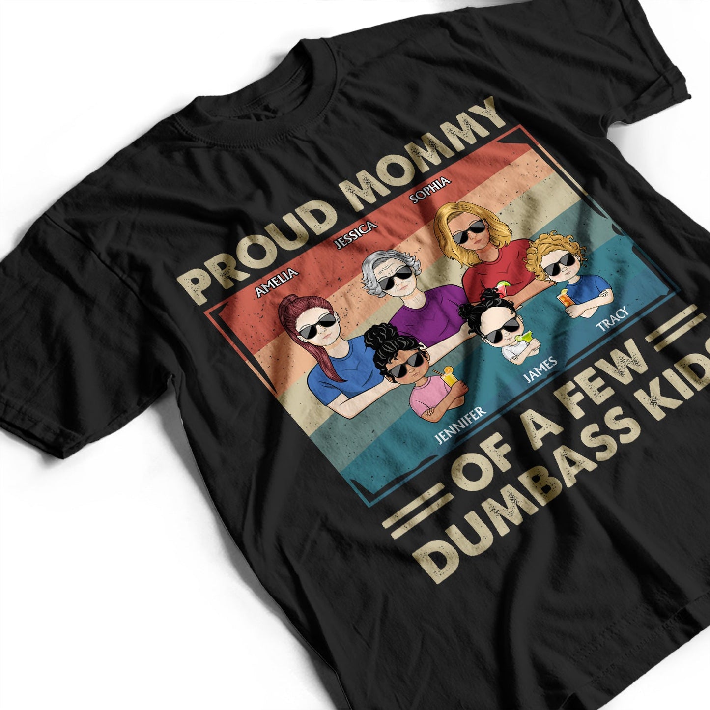 Proud Mother Of A Few Kid & Adult - Funny Gift For Mom, Mother, Grandma - Personalized T Shirt