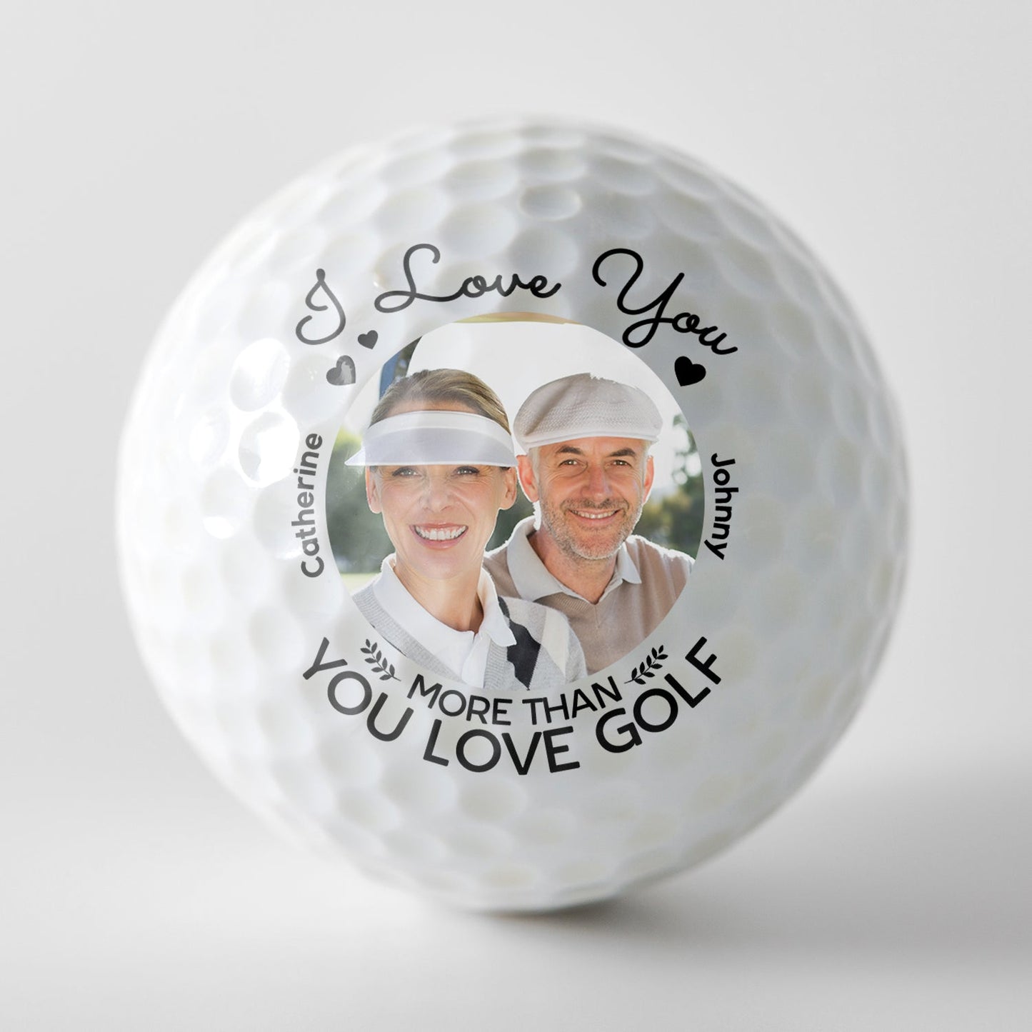 Custom Photo Talk Birdy To Me - Gift For Golf Lover, Golfer, Husband, Boyfriend, Dad, Couples - Personalized Golf Ball