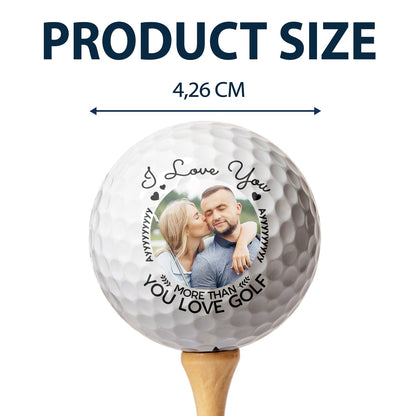 Custom Photo Talk Birdy To Me - Gift For Golf Lover, Golfer, Husband, Boyfriend, Dad, Couples - Personalized Golf Ball