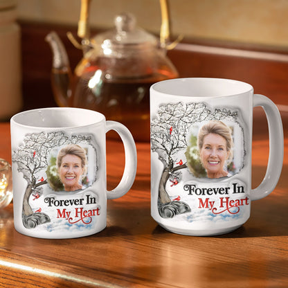 Custom Photo I'm Always With You - Memorial Gift For Family, Friends - 3D Inflated Effect Printed Mug, Personalized White Edge-to-Edge Mug