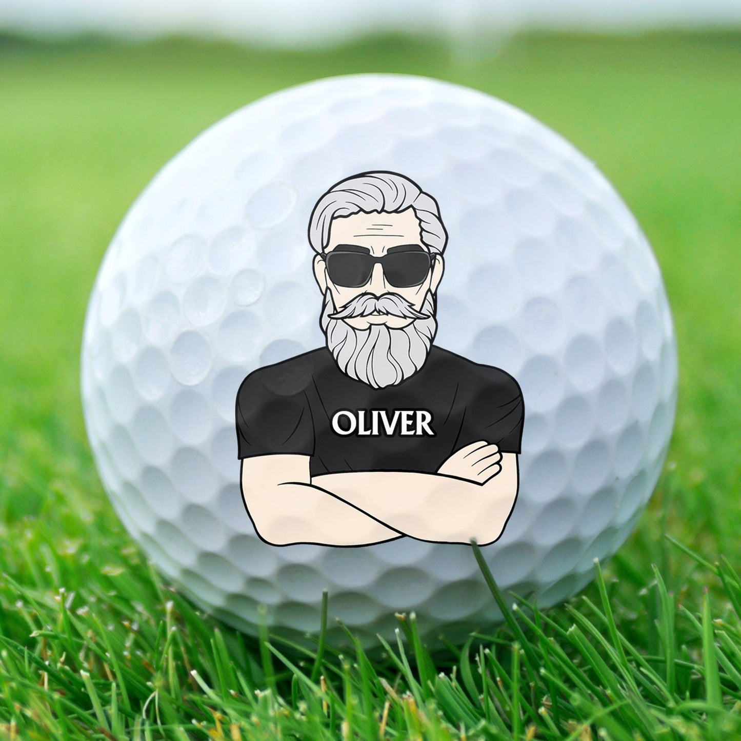 If Found Return To This Guy - Gift For Dad, Father, Grandpa, Golfer, Golf Lover - Personalized Golf Ball