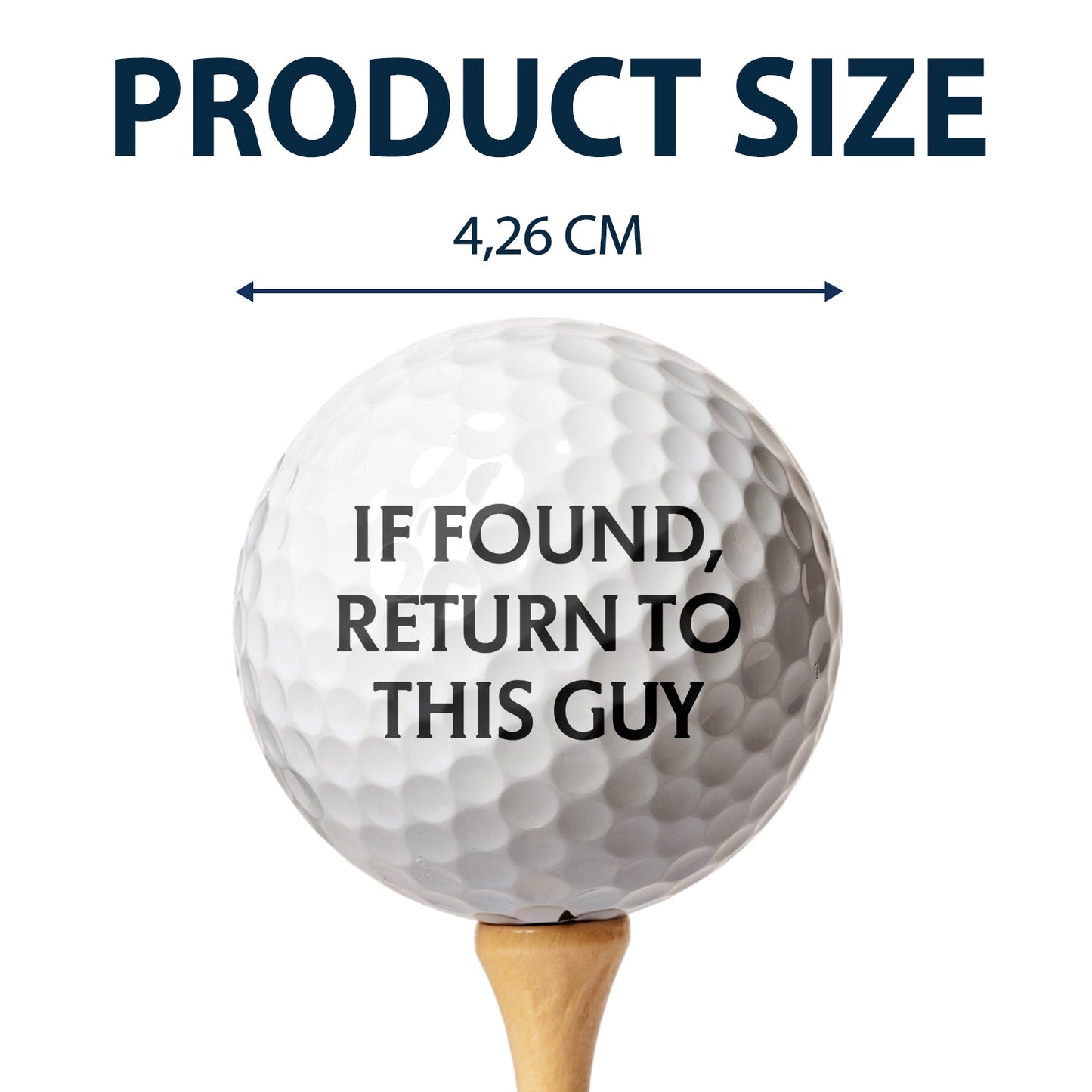 If Found Return To This Guy - Gift For Dad, Father, Grandpa, Golfer, Golf Lover - Personalized Golf Ball