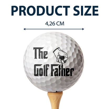 The Golf Father - Gift For Dad, Father, Grandpa, Golfer, Golf Lover - Personalized Golf Ball