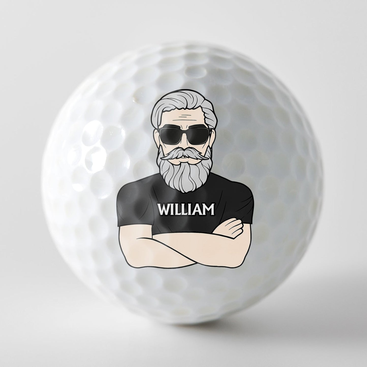 The Man The Myth The Legend - Gift For Dad, Father, Grandpa, Golfer, Golf Lover - Personalized Golf Ball