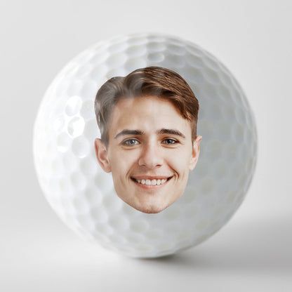 Custom Photo I Made A Bogey On Every Hole - Gift For Dad, Father, Grandpa, Golfer, Golf Lover - Personalized Golf Ball