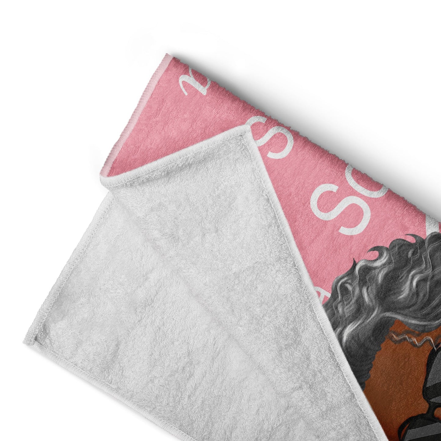 Cartoon Woman Custom Name Traveling Beach Poolside Swimming Picnic - Birthday, Vacation Gift For Her, Besties, Family - Personalized Beach Towel