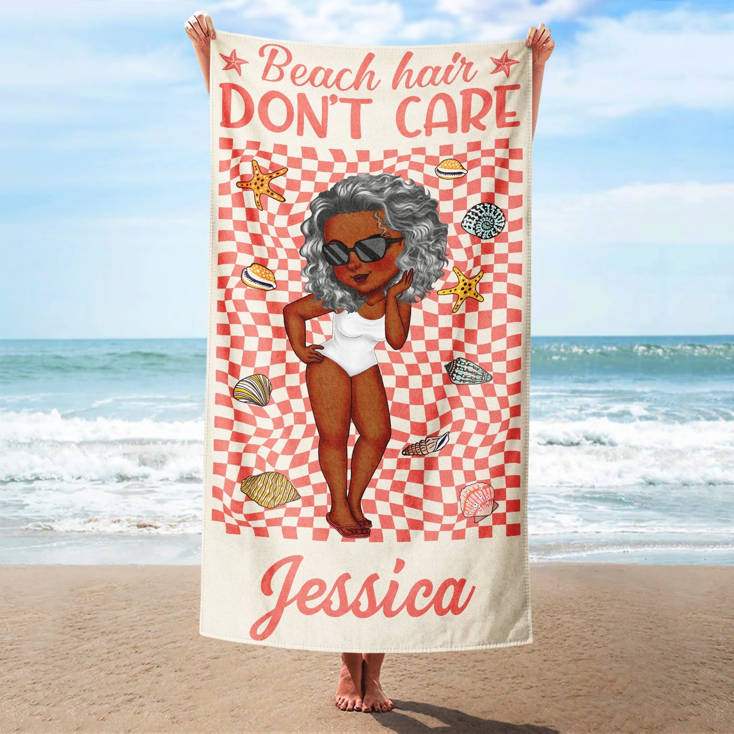 Life Is Better At The Beach Traveling Poolside Swimming Picnic - Birthday, Vacation Gift For Her, Besties, Family - Personalized Beach Towel