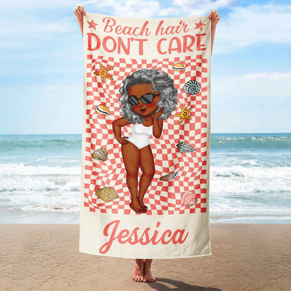 Life Is Better At The Beach Traveling Poolside Swimming Picnic - Birthday, Vacation Gift For Her, Besties, Family - Personalized Beach Towel