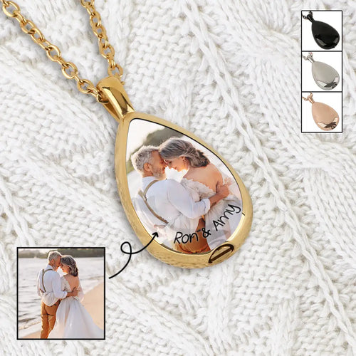 Custom Photo Till Death Do Us Part - Personalized Keepsake Necklace