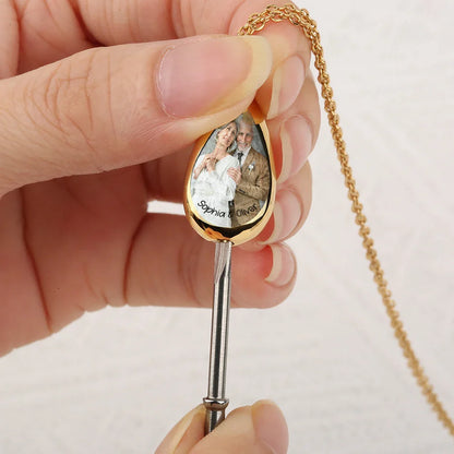 Custom Photo Till Death Do Us Part - Personalized Keepsake Necklace