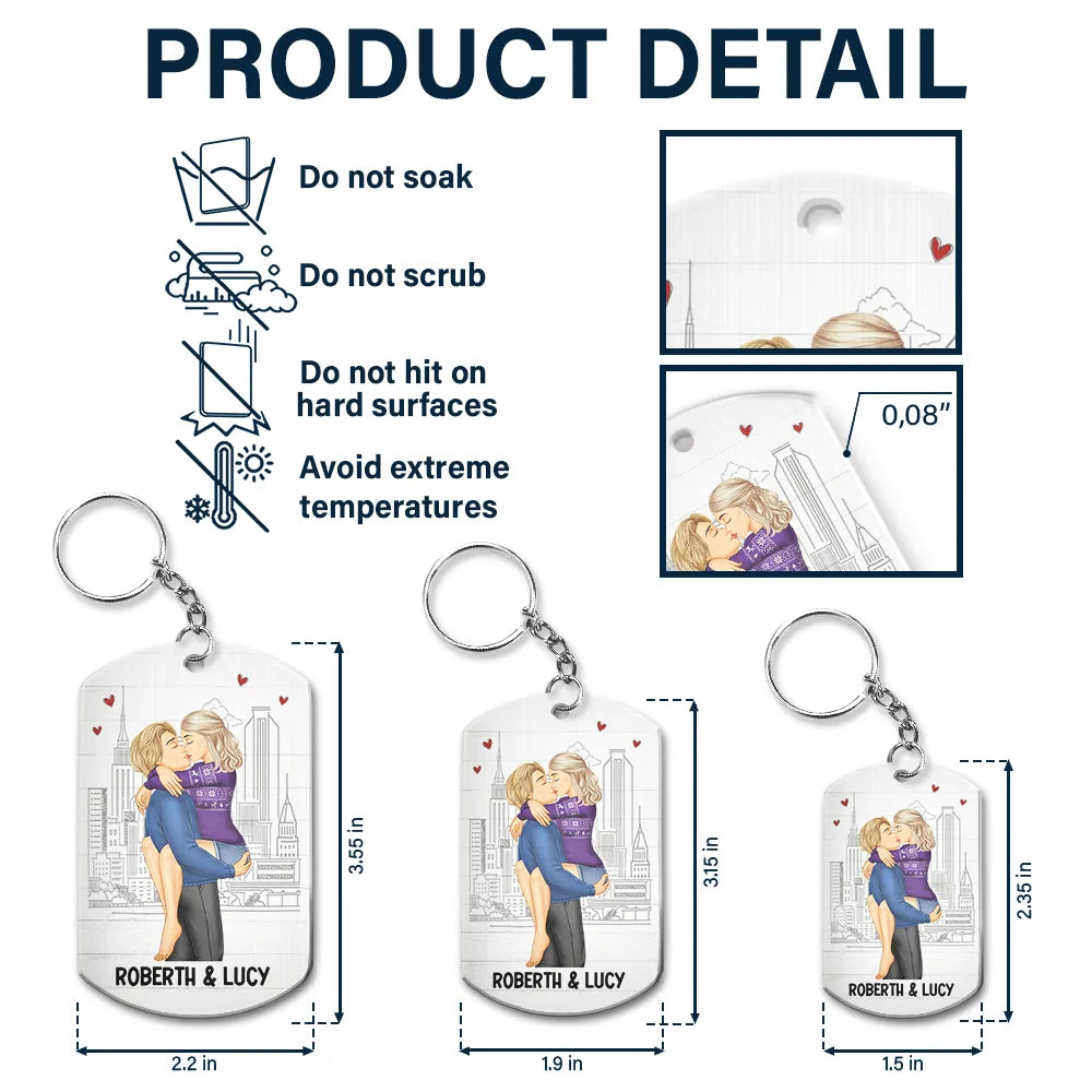 In Case I Don't Say It Enough Couple - Personalized Aluminum Keychain