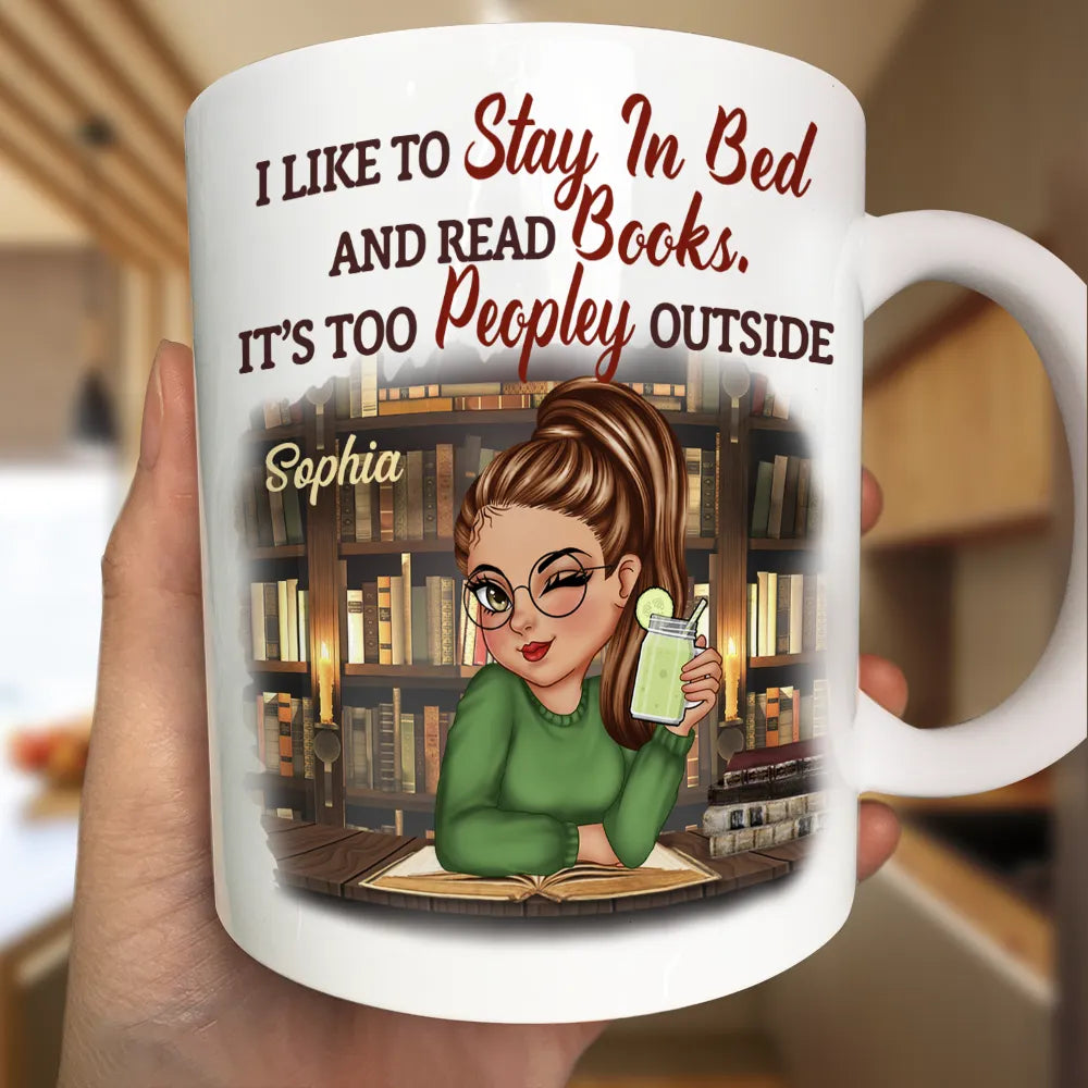 Just A Girl Who Loves Books Women - Personalized Mug