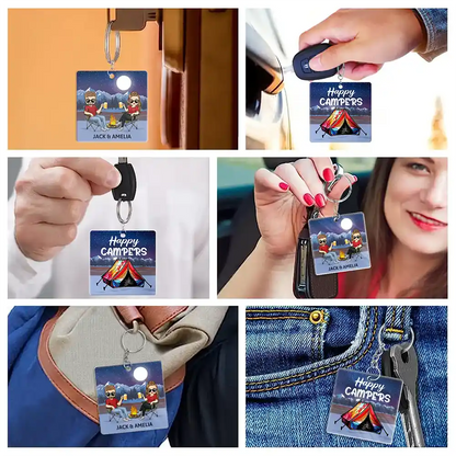 Keys To The Camper Camping Couples - Personalized Acrylic Keychain
