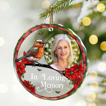 Custom Photo Memorial I'm Always With You - Personalized Circle Acrylic Ornament