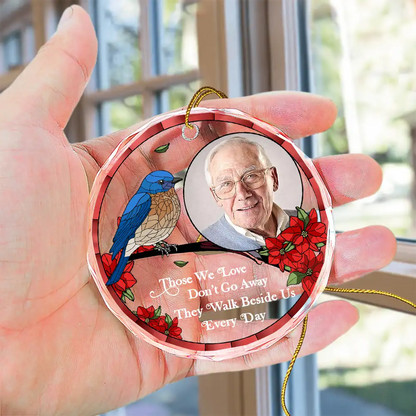 Custom Photo Memorial I'm Always With You - Personalized Circle Acrylic Ornament