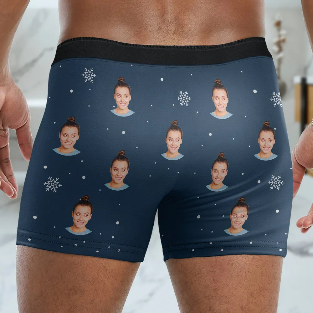 Custom Photo You Can Jingle My Bell - Personalized Men's Boxer Briefs