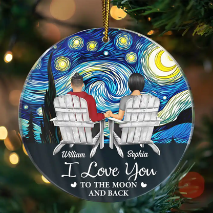 You And Me We Got This Christmas Couple - Personalized Circle Acrylic Ornament