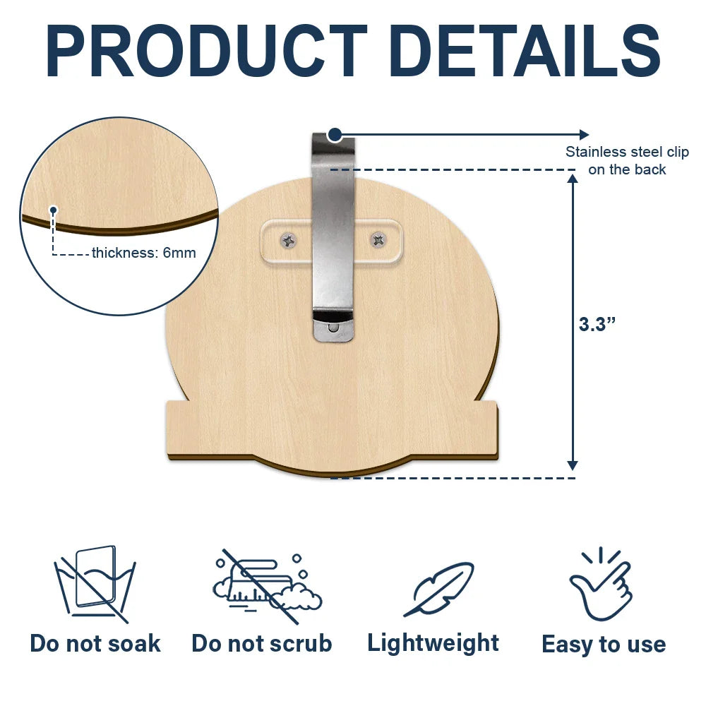 Camping Couple Husband & Wife Camping Partners For Life - Personalized Custom Shaped Car Visor Clip