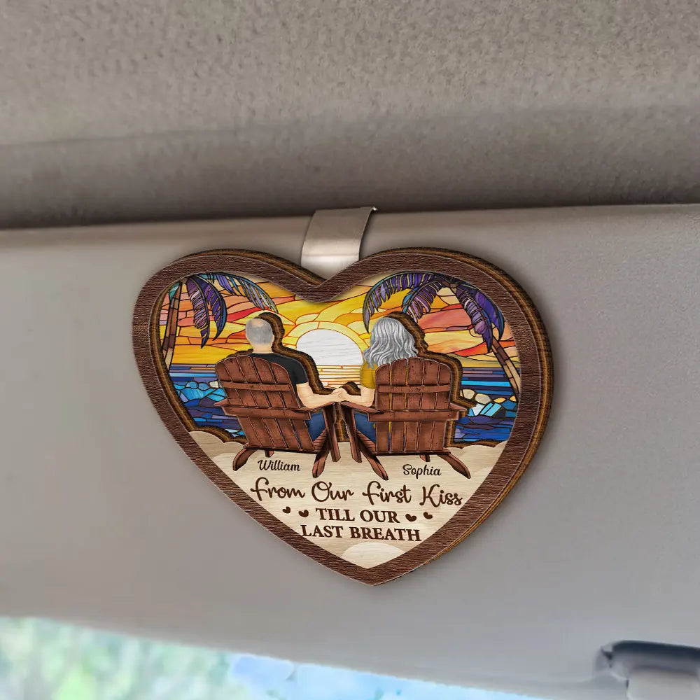 You And Me We Got This Couple - Personalized Custom Shaped Car Visor Clip