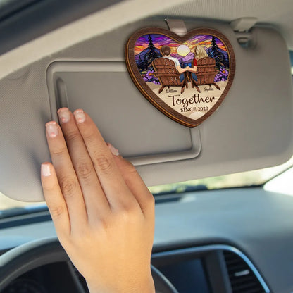You And Me We Got This Couple - Personalized Custom Shaped Car Visor Clip