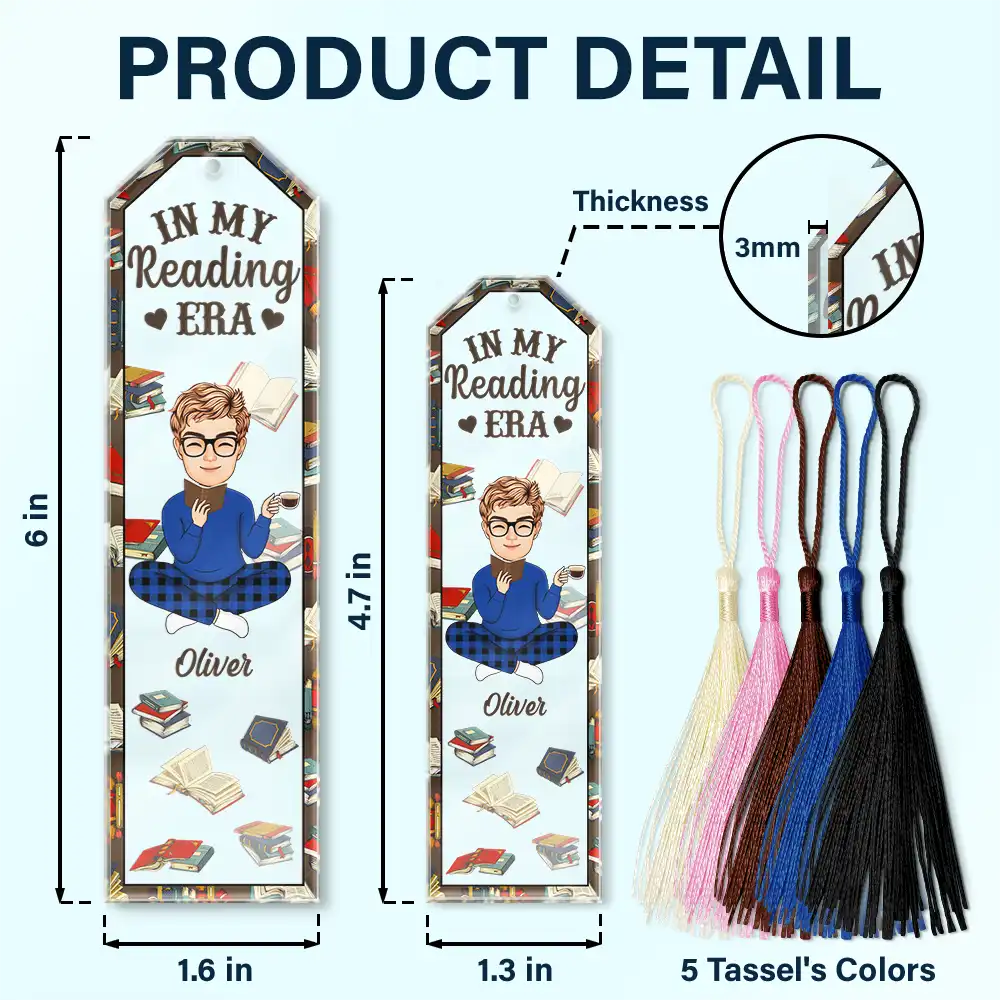 Just One More Chapter In My Reading Era - Personalized Acrylic Bookmark