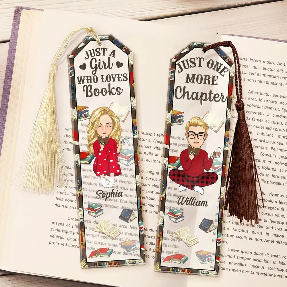 Just One More Chapter In My Reading Era - Personalized Acrylic Bookmark