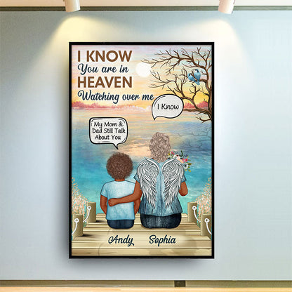 You Are In Heaven Grandparents Grandpa Grandma Skin - Memorial Gift - Personalized Custom Poster