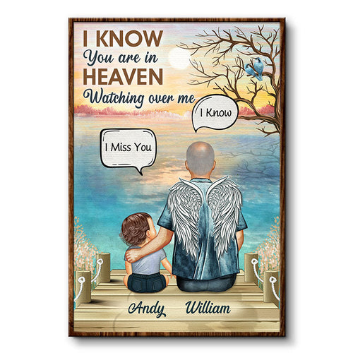 You Are In Heaven Grandparents Grandpa Grandma Skin - Memorial Gift - Personalized Custom Poster