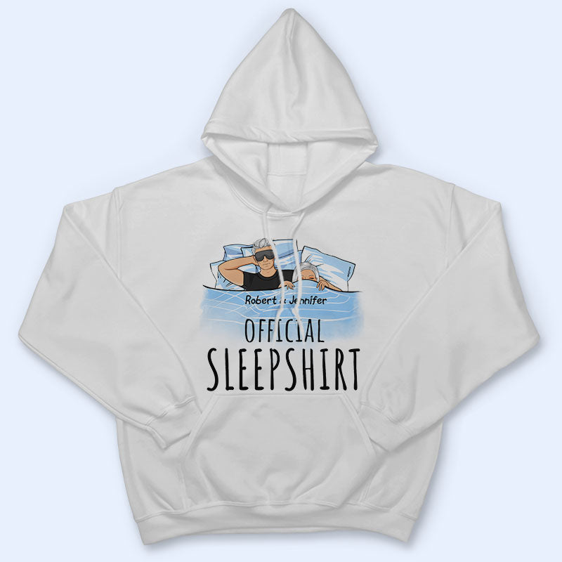 Official Sleepshirt Couple In Bed - Personalized Custom T Shirt