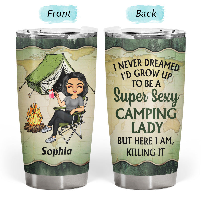 Into The Forest I Go Camping - Personalized Custom Tumbler