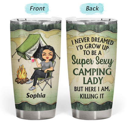 Into The Forest I Go Camping - Personalized Custom Tumbler