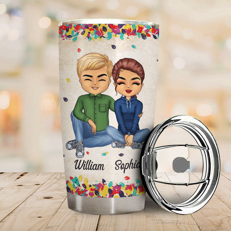 Together Since Husband Wife - Couple Gift - Personalized Custom Tumbler