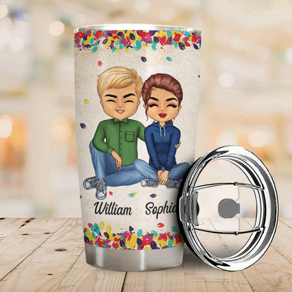 Together Since Husband Wife - Couple Gift - Personalized Custom Tumbler