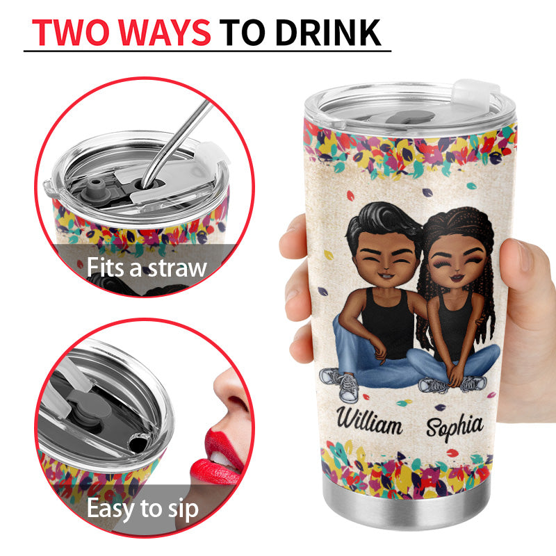 Together Since Husband Wife - Couple Gift - Personalized Custom Tumbler