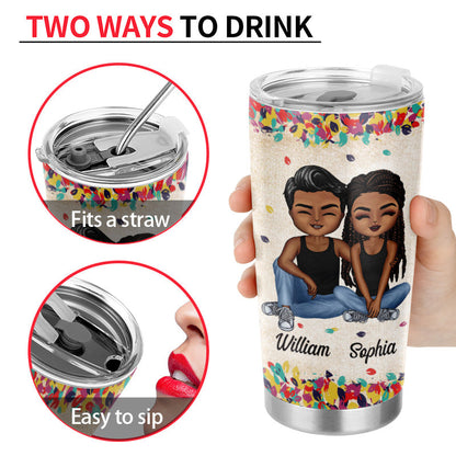 Together Since Husband Wife - Couple Gift - Personalized Custom Tumbler