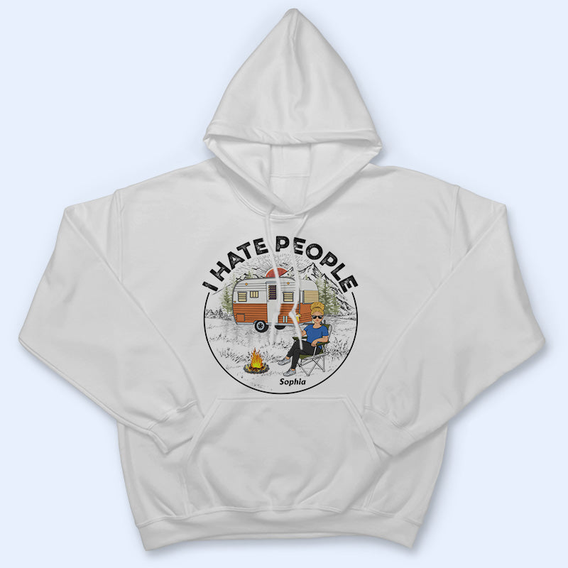 Camping I Hate People - Gift For Camping Lovers - Personalized Custom T Shirt
