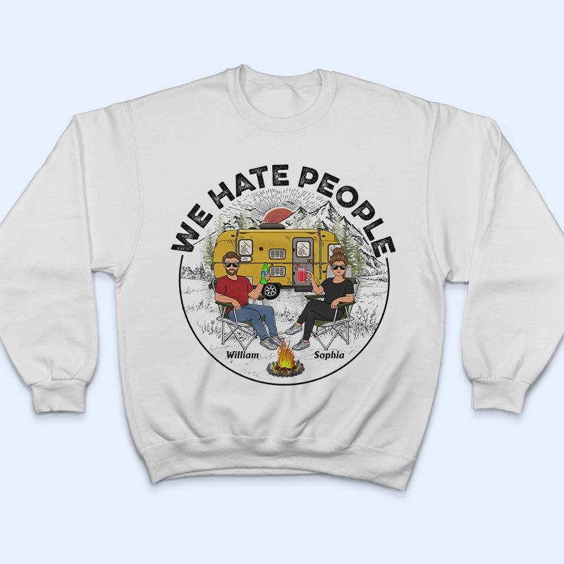 Camping I Hate People - Gift For Camping Lovers - Personalized Custom T Shirt
