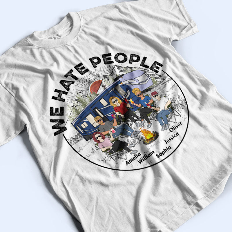 Camping I Hate People - Gift For Camping Lovers - Personalized Custom T Shirt