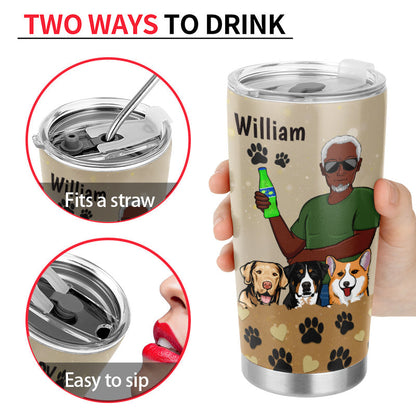 Thanks For Picking Up Our Poop And Stuff Dog Mom Dog Dad - Gift For Dog Lovers - Personalized Custom Tumbler