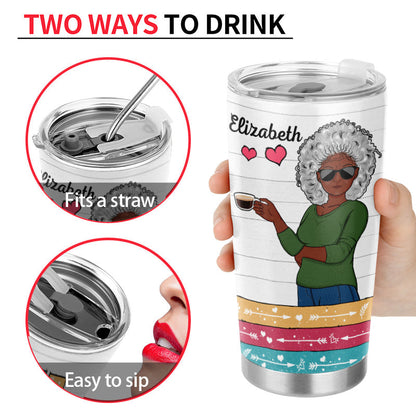 Wife Mom Grandma - Mother Gift - Personalized Custom Tumbler