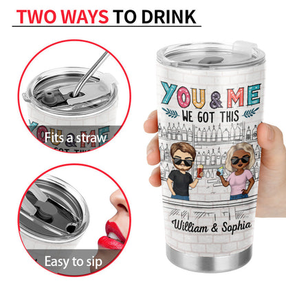 I Love You More The End I Win Husband Wife - Gift For Couples - Personalized Custom Tumbler