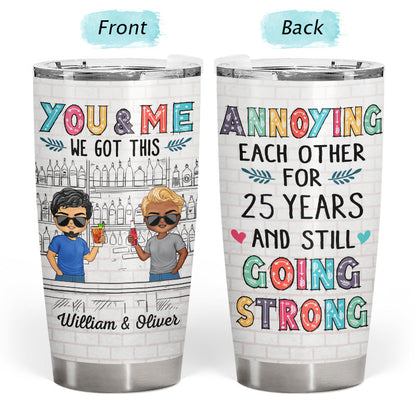 I Love You More The End I Win Husband Wife - Gift For Couples - Personalized Custom Tumbler