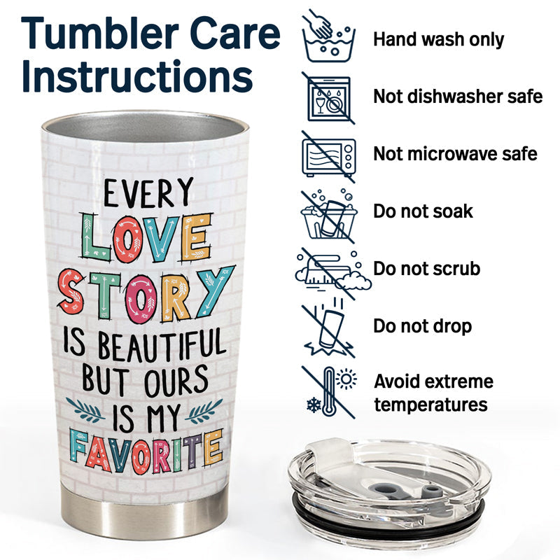 I Love You More The End I Win Husband Wife - Gift For Couples - Personalized Custom Tumbler