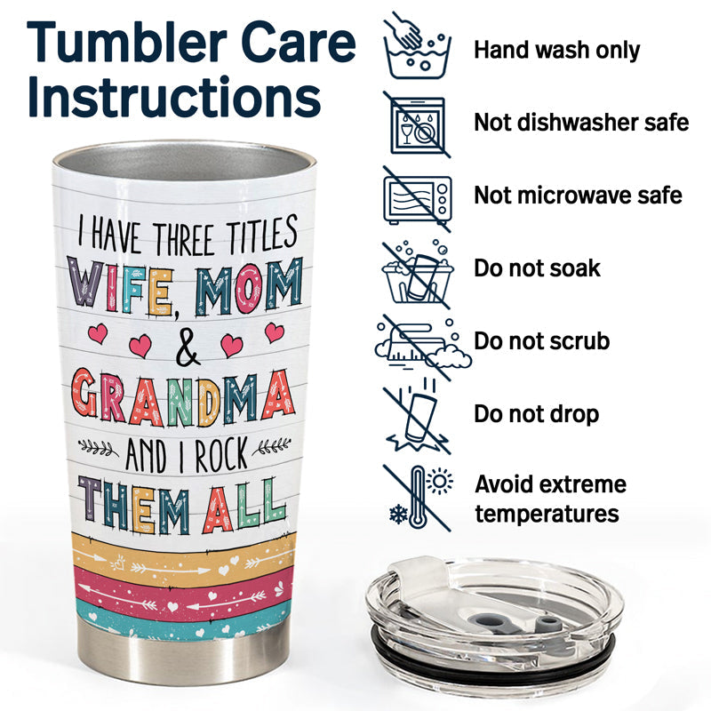 Legend Wife Mom Grandma - Gift For Mothers - Personalized Custom Tumbler