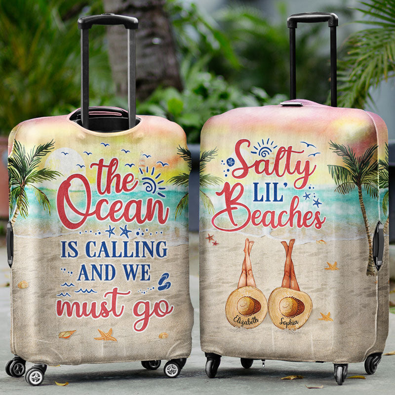 Beach Best Friends Are The Sisters Choose For Ourselves - Gift For BFF - Personalized Custom Luggage Cover