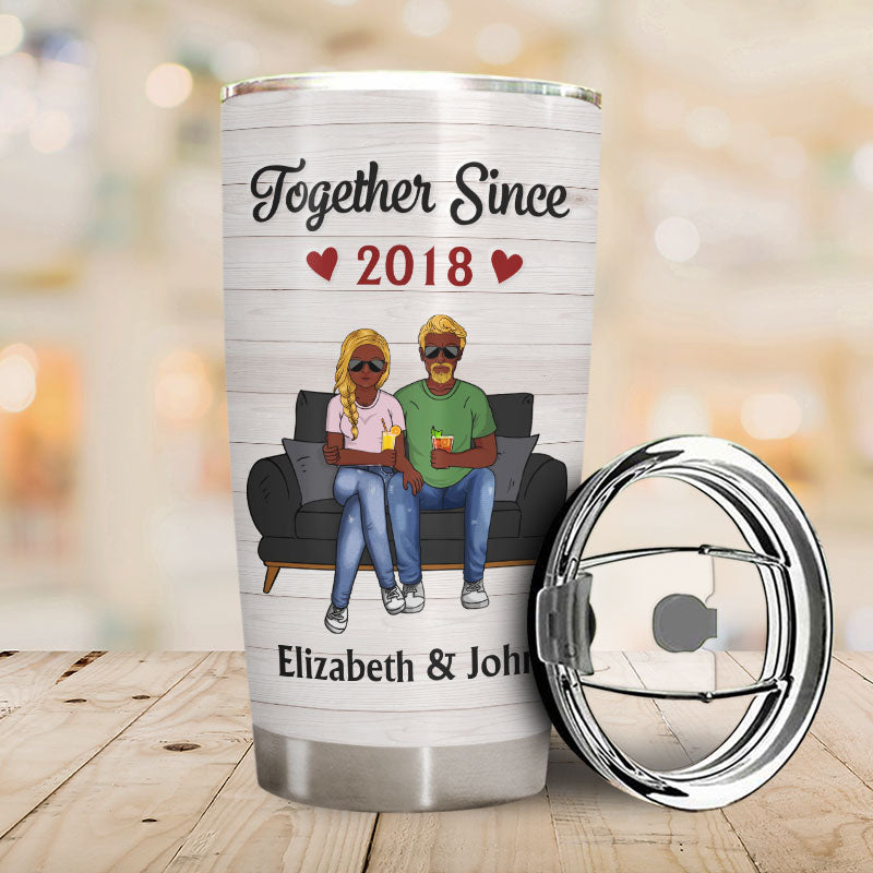 Never Forget That I Love You Husband Wife Family - Gift For Couples - Personalized Custom Tumbler