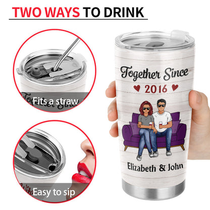 Never Forget That I Love You Husband Wife Family - Gift For Couples - Personalized Custom Tumbler