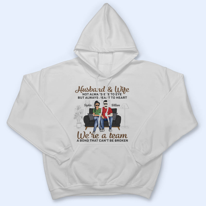 Husband And Wife A Bond That Can't Be Broken - Gift For Couples - Personalized Custom T Shirt